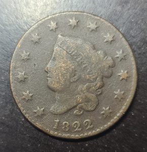 1822 Coronet Matron Head