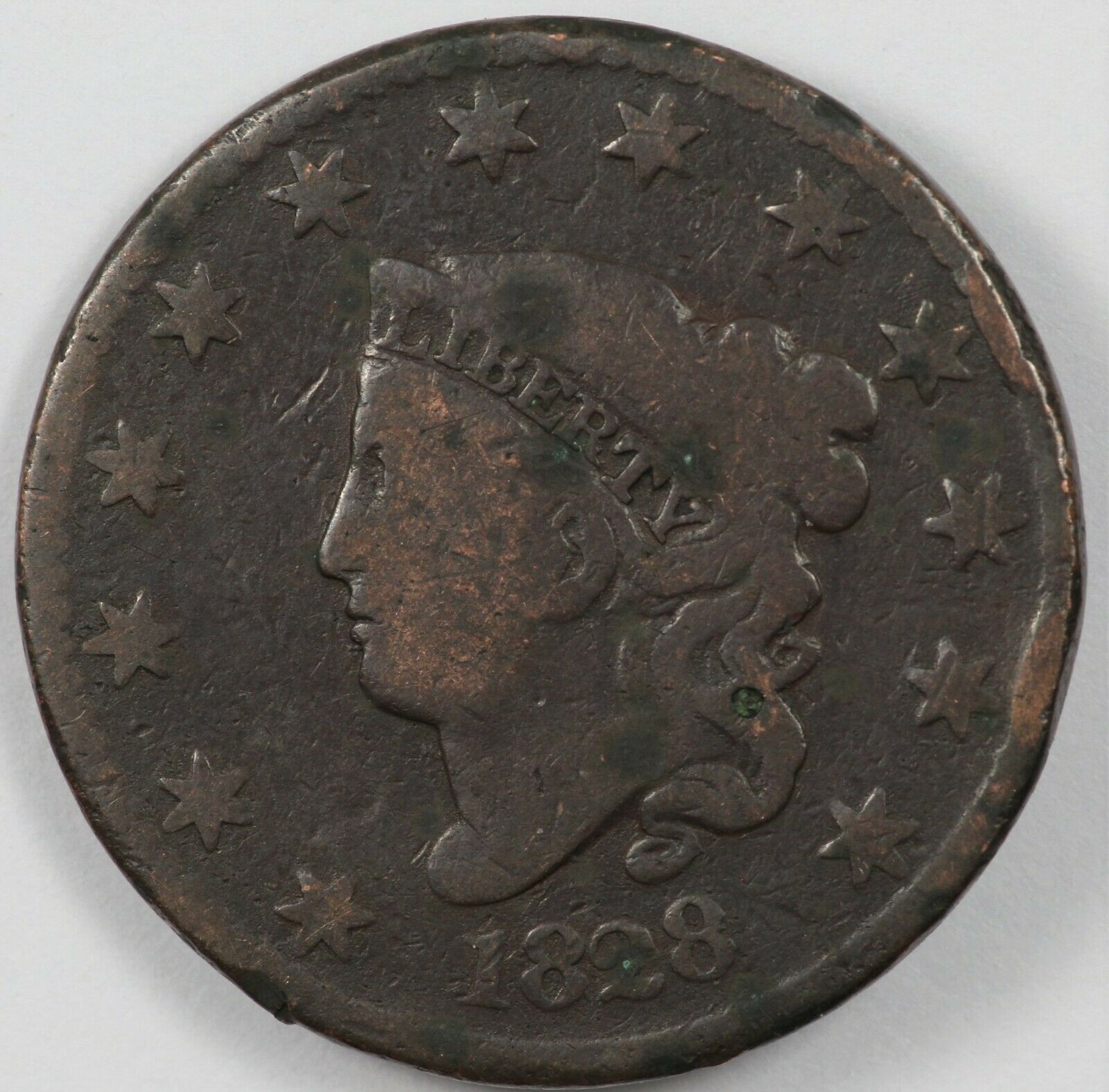 Large cent 1828 