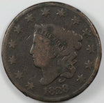 1828 Large Narrow Date Coronet Matron Head