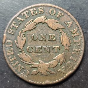 1829 Large Letters Coronet Matron Head