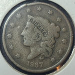 1837 Head of 1838 Coronet Matron Head