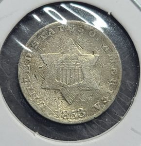 1853 3 Cent Silver