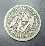 1853 Half Dollar With Arrows and Rays