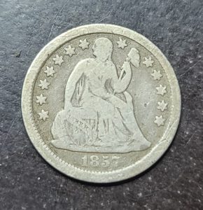 1857 Liberty Seated Dime