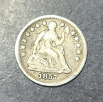 1857 Seated Liberty Half Dime