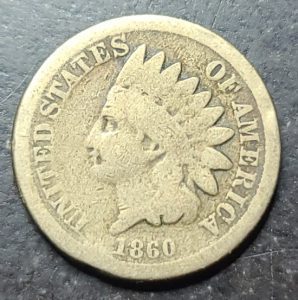 1860 Rounded Bust Indian