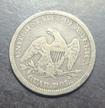 1861 Seated Liberty Quarter With 1 Ounce Silver Round