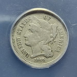 1866 3 Cent Nickel