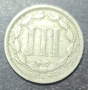 1869 3 Cent Nickel