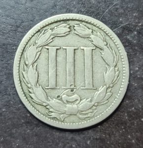 1870 3 Cent Nickel