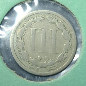 1872 3 Cent Nickel