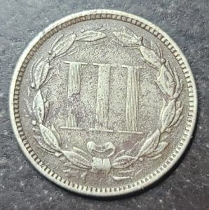 1874 3 Cent Nickel