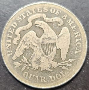 1877 Seated Liberty Quarter