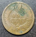 Vintage American penny on a dark surface