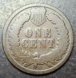 Vintage one cent coin on a textured surface
