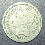 1881 3 Cent Nickel