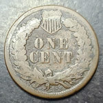Vintage American penny on a dark surface