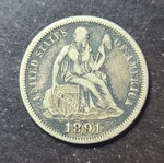 1891 Liberty Seated Dime