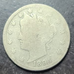 Close up of a 1894 liberty nickel 