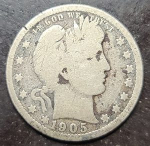 1905-O Barber Quarter