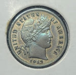 Silver coin with 'United States of America' inscription on a white background