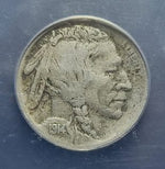 1914 Buffalo Nickel coin on a dark background